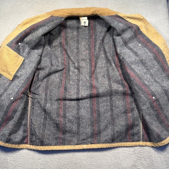 Vintage Y2K Carhartt Blanket Lined Chore Coat XL C02WET Distressed Made in USA - Picture 4 of 11